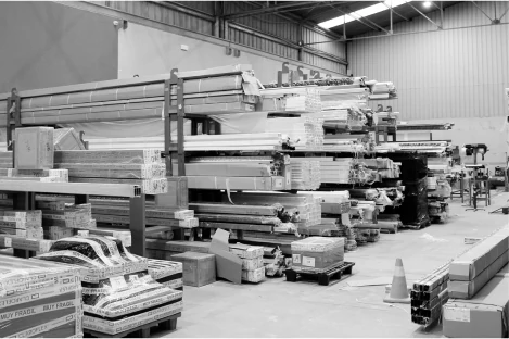 Aluminium profile storage